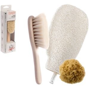 Hydrea London Baby Bliss Bed & Bath Gift Set in Natural Natural Hydrea London Baby Bliss Bed & Bath Gift Set in Natural Natural