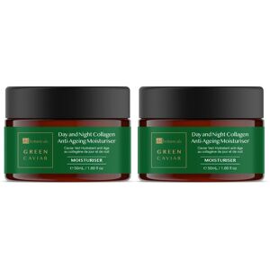 Dr. Botanicals Women's Green Caviar Day & Night Anti-Ageing Moisturiser 50ml x 2 Duo Pack in White White Dr. Botanicals Women's Green Caviar Day & Night Anti-Ageing Moisturiser 50ml x 2 Duo Pack in White White
