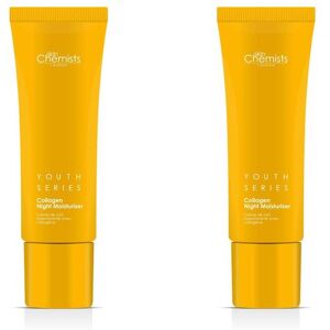 skinChemists Women's Youth Series 1% Collagen Night Moisturiser 50ml x 2 Duo Pack in White White skinChemists Women's Youth Series 1% Collagen Night Moisturiser 50ml x 2 Duo Pack in White White
