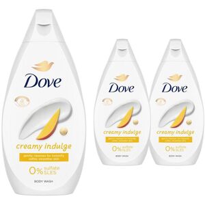 Dove Women's Body Wash Creamy Indulge Moisturising Shower Gel 450ml, 3 Pack in White White Dove Women's Body Wash Creamy Indulge Moisturising Shower Gel 450ml, 3 Pack in White White