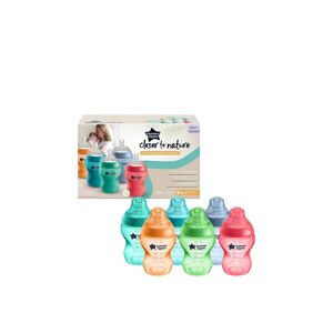 Tommee Tippee Closer to Nature 260ml x6 Pack Bottles Kindess Bright