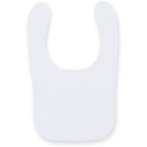 Larkwood Plain & Contrast Bib in White White Larkwood Plain & Contrast Bib in White White