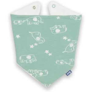Kite Baby Ele & Me Bib in Green Green Kite Baby Ele & Me Bib in Green Green