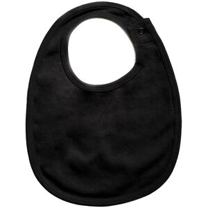 Babybugz Single Layer Bib in Black Black Babybugz Single Layer Bib in Black Black