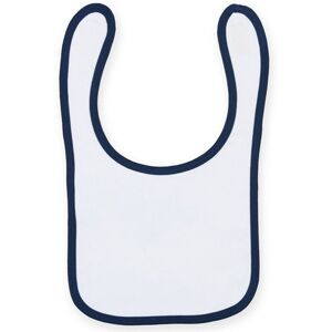 Larkwood Baby Bib White/Navy - Baby Bib Larkwood Baby Bib White/Navy - Baby Bib