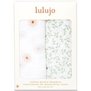 Lulujo 2-pack Cotton Swaddles - Black Bird / Mudcloth Multicolor Lulujo 2-pack Cotton Swaddles - Black Bird / Mudcloth Multicolor