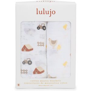 Lulujo 2-pack Cotton Swaddles - Barnyard / Hen & chicks Multicolor Lulujo 2-pack Cotton Swaddles - Barnyard / Hen & chicks Multicolor