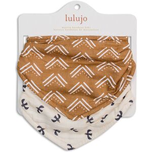 Lulujo 2-pack Bandana Bib - Mudcloth & Black Bird Multicolor Lulujo 2-pack Bandana Bib - Mudcloth & Black Bird Multicolor