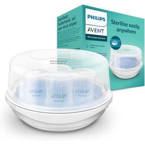 Avent Microwave Steam Sterilizer for Baby Bottles, Pacifiers, Cups & More - SCF281/02 in Clear Clear Avent Microwave Steam Sterilizer for Baby Bottles, Pacifiers, Cups & More - SCF281/02 in Clear Clear