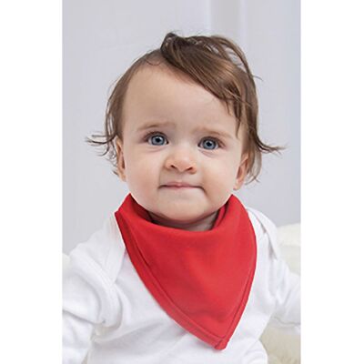 Babybugz Plain Bandana Bib in White White Babybugz Plain Bandana Bib in White White