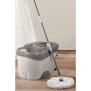H&O Direct Hands-free Foot-operated Pedal Rotating Cleaning Mop Bucket Set in Grey Grey H&O Direct Hands-free Foot-operated Pedal Rotating Cleaning Mop Bucket Set in Grey Grey