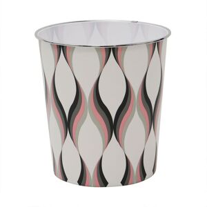 JVL Spiral Plastic Waste Paper Bin - Set of 2 in White Size: 1 Pack White 1 Pack JVL Spiral Plastic Waste Paper Bin - Set of 2 in White Size: 1 Pack White 1 Pack