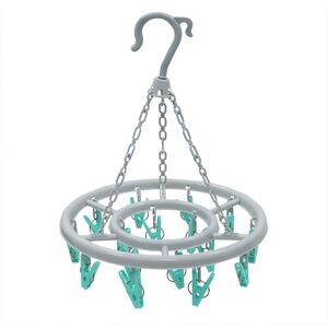 JVL Round Sock Dryer Including 16 Pegs Clothes Pegs in Grey Size: 1 Pack Grey 1 Pack JVL Round Sock Dryer Including 16 Pegs Clothes Pegs in Grey Size: 1 Pack Grey 1 Pack