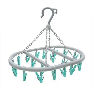 JVL Oval Sock Dryer Complete with 20-Piece Clothes Pegs in Grey Size: 1 Pack Grey 1 Pack JVL Oval Sock Dryer Complete with 20-Piece Clothes Pegs in Grey Size: 1 Pack Grey 1 Pack