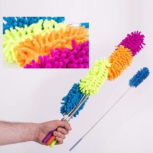 Xample Telescopic Microfibre Duster Extendable Feather Cleaning Brush 26-75cm Orange Orange Xample Telescopic Microfibre Duster Extendable Feather Cleaning Brush 26-75cm Orange Orange