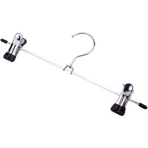 VOGREX 10PCS Strong Metal Clips Hangers Chrome Clothes Coat Trouser Skirt Rack in Silver Size: 300 cm x 100 cm Silver 300 cm x 100 cm VOGREX 10PCS Strong Metal Clips Hangers Chrome Clothes Coat Trouser Skirt Rack in Silver Size: 300 cm x 100 cm Silver 300 cm x 100 cm