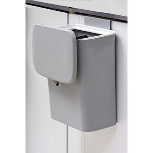 Living and Home 9L Hanging Waste Bin Dustbin Wall-Mounted Trash Can with Lid in Grey Grey Living and Home 9L Hanging Waste Bin Dustbin Wall-Mounted Trash Can with Lid in Grey Grey