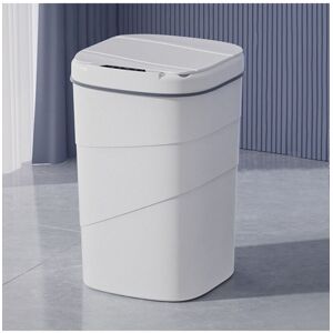 Living and Home 14L/18L Smart Sensor Waterproof Rubbish Bin Battery Powered Automatic Trash Can in White Size: Medium White M Living and Home 14L/18L Smart Sensor Waterproof Rubbish Bin Battery Powered Automatic Trash Can in White Size: Medium White M