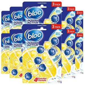 Bloo Power Active 'Toilet Rim' Block Lemon Anti-Limescale 10x50g in Yellow Yellow Bloo Power Active 'Toilet Rim' Block Lemon Anti-Limescale 10x50g in Yellow Yellow