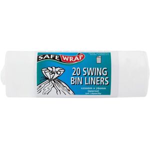 Safewrap Strong Swing Bin Liners 50L 20 Pack Multicolor Safewrap Strong Swing Bin Liners 50L 20 Pack Multicolor