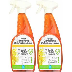 ProKleen Granite, Marble & Natural Stone Worktop Cleaner Spray 2 x 750ml in Orange Orange ProKleen Granite, Marble & Natural Stone Worktop Cleaner Spray 2 x 750ml in Orange Orange