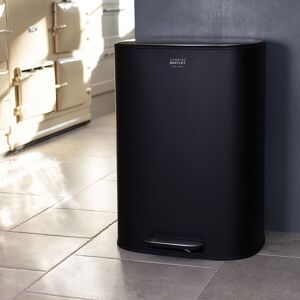 Charles Bentley 50L Black Pedal Kitchen Bin Rubbish Bin Waste Bin Pedal Bin Black Charles Bentley 50L Black Pedal Kitchen Bin Rubbish Bin Waste Bin Pedal Bin Black