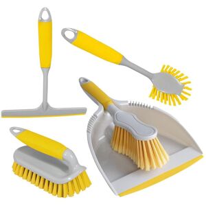 Charles Bentley Brights' Kitchen Bundle Dustpan & Brush Washing Up Yellow Yellow Charles Bentley Brights' Kitchen Bundle Dustpan & Brush Washing Up Yellow Yellow