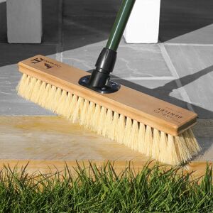 Charles Bentley Charnwood 18" Dual Fill Broom Garden Maintenance Wood Green in Natural Natural Charles Bentley Charnwood 18" Dual Fill Broom Garden Maintenance Wood Green in Natural Natural