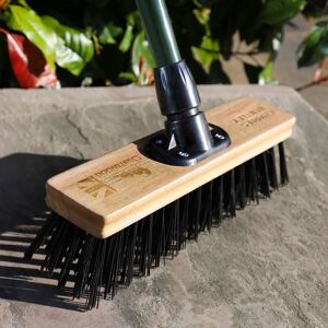 Charles Bentley Charnwood 12" Stiff PVC Broom Garden Maintenance in Black Black Charles Bentley Charnwood 12" Stiff PVC Broom Garden Maintenance in Black Black