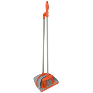 Charles Bentley Brights Indoor Long Handled Lobby Dustpan & Brush Set - Orange Orange Charles Bentley Brights Indoor Long Handled Lobby Dustpan & Brush Set - Orange Orange