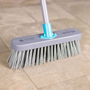 Charles Bentley Lifestyle 12" Stiff Synthetic Outdoor Wooden Broom in Grey Grey Charles Bentley Lifestyle 12" Stiff Synthetic Outdoor Wooden Broom in Grey Grey