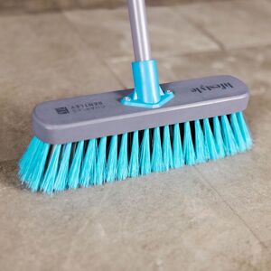 Charles Bentley Lifestyle 12" Mixed Synthetic Wooden Broom in Grey Grey Charles Bentley Lifestyle 12" Mixed Synthetic Wooden Broom in Grey Grey