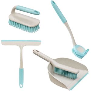 JVL Pro Anti-Bac Cleaning Essentials, Dust pan, Scrubbing, Dish Brush & Window Squeegee Bundle in Blue Size: 1 Pack Blue 1 Pack JVL Pro Anti-Bac Cleaning Essentials, Dust pan, Scrubbing, Dish Brush & Window Squeegee Bundle in Blue Size: 1 Pack Blue 1 Pack