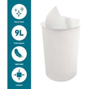 JVL Vibrance Waste Paper Basket - White Size: 1 Pack White 1 Pack JVL Vibrance Waste Paper Basket - White Size: 1 Pack White 1 Pack