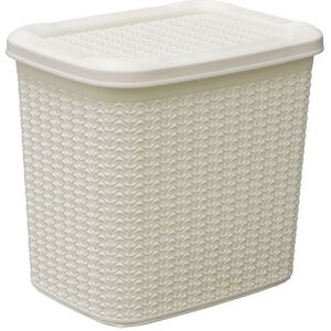 JVL Loop 10L Storage Basket in Ivory Size: Medium Ivory M JVL Loop 10L Storage Basket in Ivory Size: Medium Ivory M