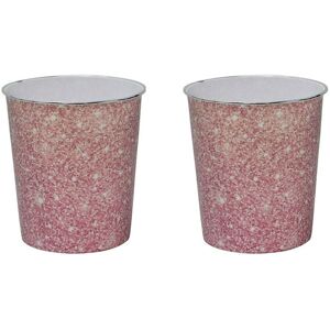 JVL Pink Sparkle Plastic Waste Paper Bin Size: 2 Pack Pink 2 Pack JVL Pink Sparkle Plastic Waste Paper Bin Size: 2 Pack Pink 2 Pack