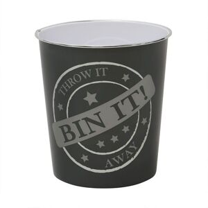 JVL Bin It Plastic Waste Paper Bin - Set of 2 in Black Size: 2 Pack Black 2 Pack JVL Bin It Plastic Waste Paper Bin - Set of 2 in Black Size: 2 Pack Black 2 Pack