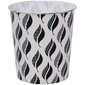 JVL Leaves Plastic Waste Paper Bin - Set of 2 in Black Size: 2 Pack Black 2 Pack JVL Leaves Plastic Waste Paper Bin - Set of 2 in Black Size: 2 Pack Black 2 Pack
