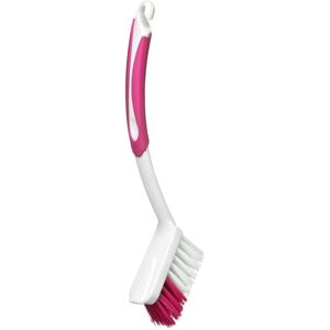 Orsina Soft Grip Purple Dish Brush, Ergonomic Handle for Comfortable Use, Durable Bristles for Effective Cleaning in Pink Pink Orsina Soft Grip Purple Dish Brush, Ergonomic Handle for Comfortable Use, Durable Bristles for Effective Cleaning in Pink Pink