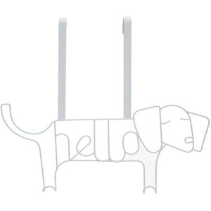 Orsina Stylish Design Gold Finish Sausage Dog Hanger, Versatile Storage Over Door Hooks, Sturdy Hanging Hooks in White White Orsina Stylish Design Gold Finish Sausage Dog Hanger, Versatile Storage Over Door Hooks, Sturdy Hanging Hooks in White White