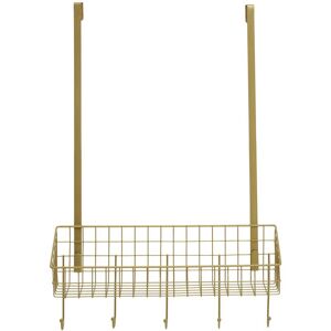 Orsina Smart Design Gold Finish Over The Door Hanger, Versatile Storage Over Door Hooks, Sturdy Hanging Hooks Gold Orsina Smart Design Gold Finish Over The Door Hanger, Versatile Storage Over Door Hooks, Sturdy Hanging Hooks Gold