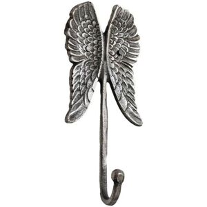 Melody Maison Antique Silver Angel Wings Wall Hook in Metallic Silver Metallic Silver Melody Maison Antique Silver Angel Wings Wall Hook in Metallic Silver Metallic Silver