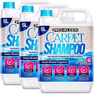 ProKleen Carpet Cleaning Shampoo Odour Remover Ocean Breeze Fragrance 3 x 5L in White White ProKleen Carpet Cleaning Shampoo Odour Remover Ocean Breeze Fragrance 3 x 5L in White White