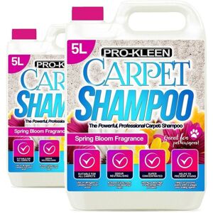 ProKleen Carpet Cleaning Shampoo Odour Remover Spring Bloom Fragrance 2 x 5L in White White ProKleen Carpet Cleaning Shampoo Odour Remover Spring Bloom Fragrance 2 x 5L in White White