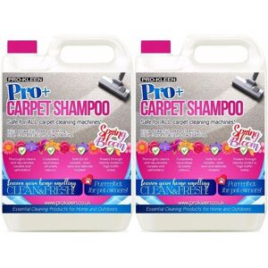 ProKleen Carpet Cleaning Shampoo Odour Remover 2 x 5L Spring Bloom Fragrance in White White ProKleen Carpet Cleaning Shampoo Odour Remover 2 x 5L Spring Bloom Fragrance in White White