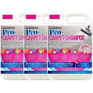 ProKleen Carpet Cleaning Shampoo Odour Remover 3 x 5L Spring Bloom Fragrance in White White ProKleen Carpet Cleaning Shampoo Odour Remover 3 x 5L Spring Bloom Fragrance in White White