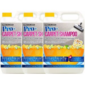 ProKleen Carpet Cleaning Shampoo Odour Remover Citrus Splash Fragrance 3 x 5L in White White ProKleen Carpet Cleaning Shampoo Odour Remover Citrus Splash Fragrance 3 x 5L in White White