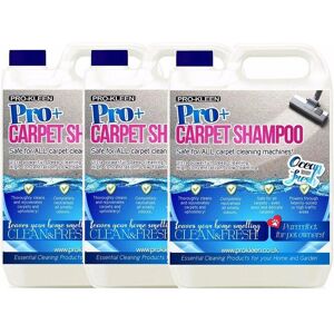 ProKleen Carpet Cleaning Shampoo Odour Remover Ocean Fresh Fragrance 3 x 5L in White White ProKleen Carpet Cleaning Shampoo Odour Remover Ocean Fresh Fragrance 3 x 5L in White White