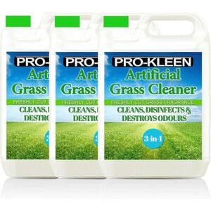 ProKleen Artificial Grass Cleaner Disinfectant 3 x 5L Grass Fragrance in Clear Clear ProKleen Artificial Grass Cleaner Disinfectant 3 x 5L Grass Fragrance in Clear Clear
