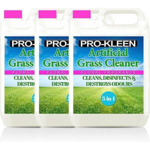 ProKleen Artificial Grass Cleaner Disinfectant 3 x 5L Floral Fragrance in Clear Clear ProKleen Artificial Grass Cleaner Disinfectant 3 x 5L Floral Fragrance in Clear Clear